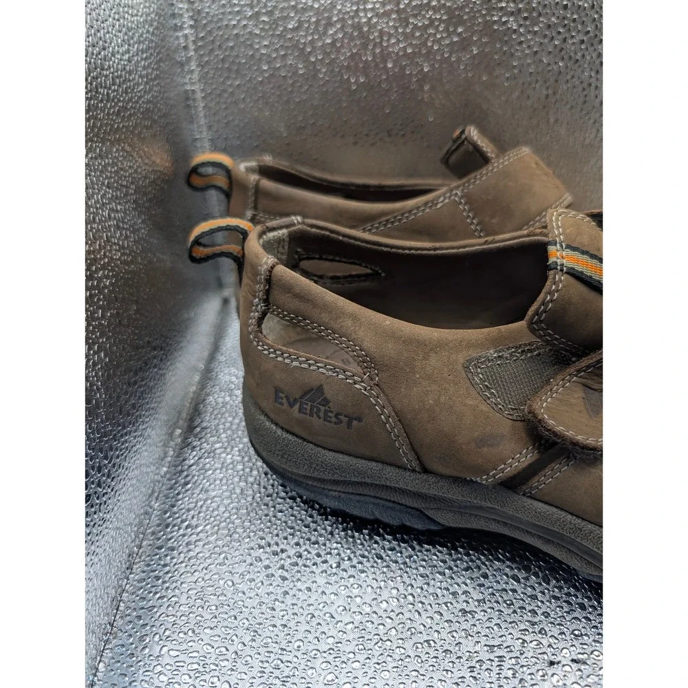 Everest Mens Brown Waterproof Hiking Sandals Closed Toe Fisherman Size 10M